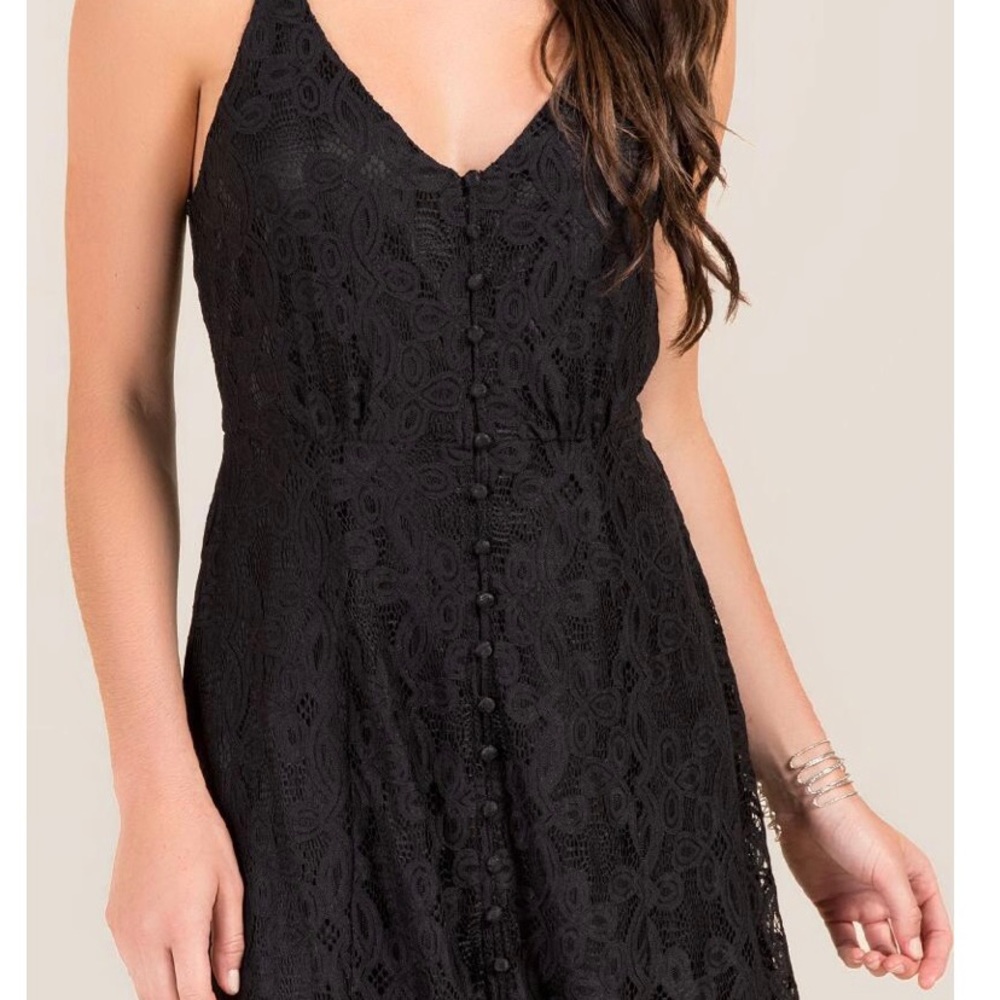 ✨Francesca (NWOT)Alana Button Lace Midi Dress XXS✨ - Picture 4 of 9